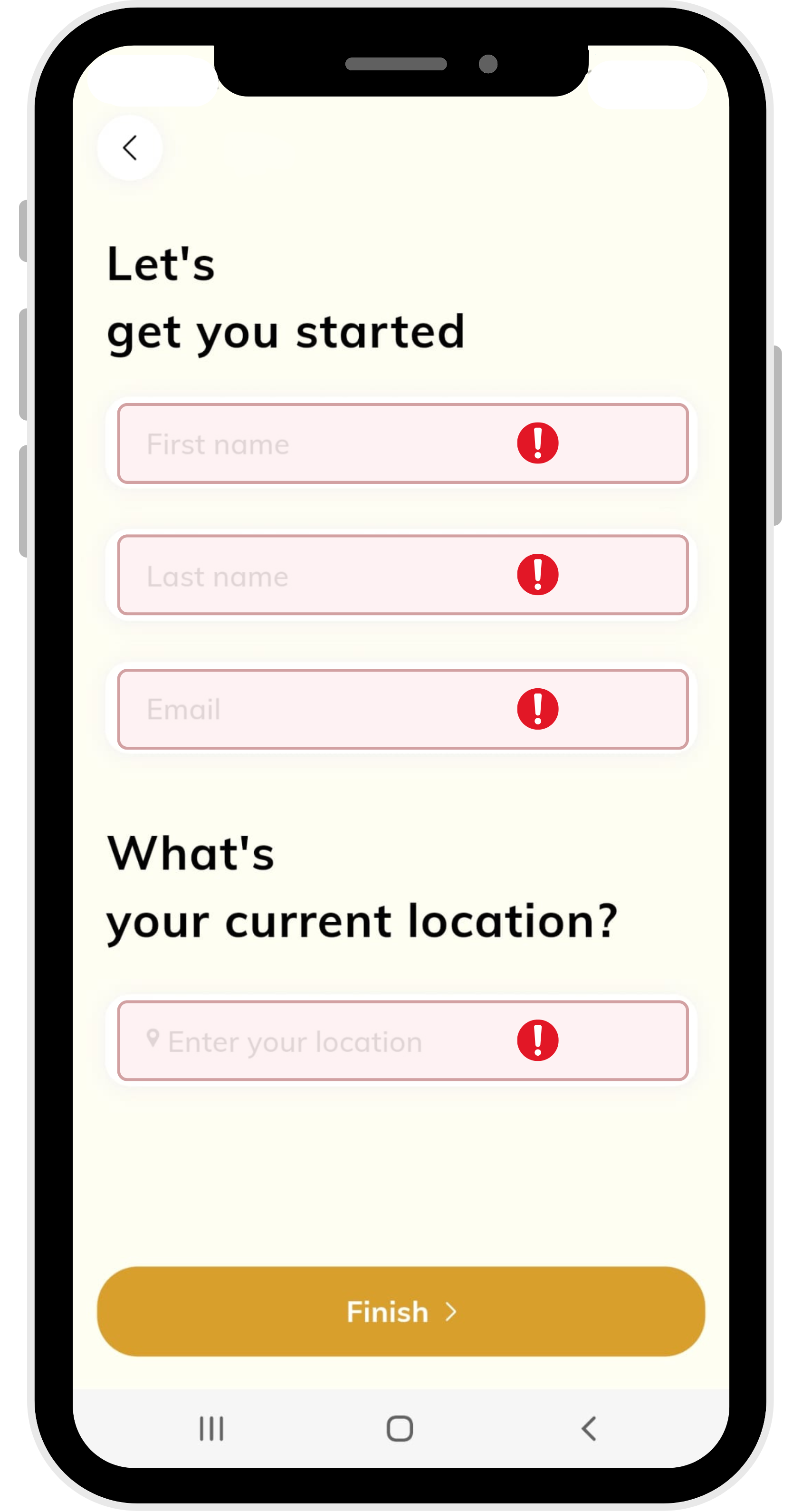 Enter Your Personal Information