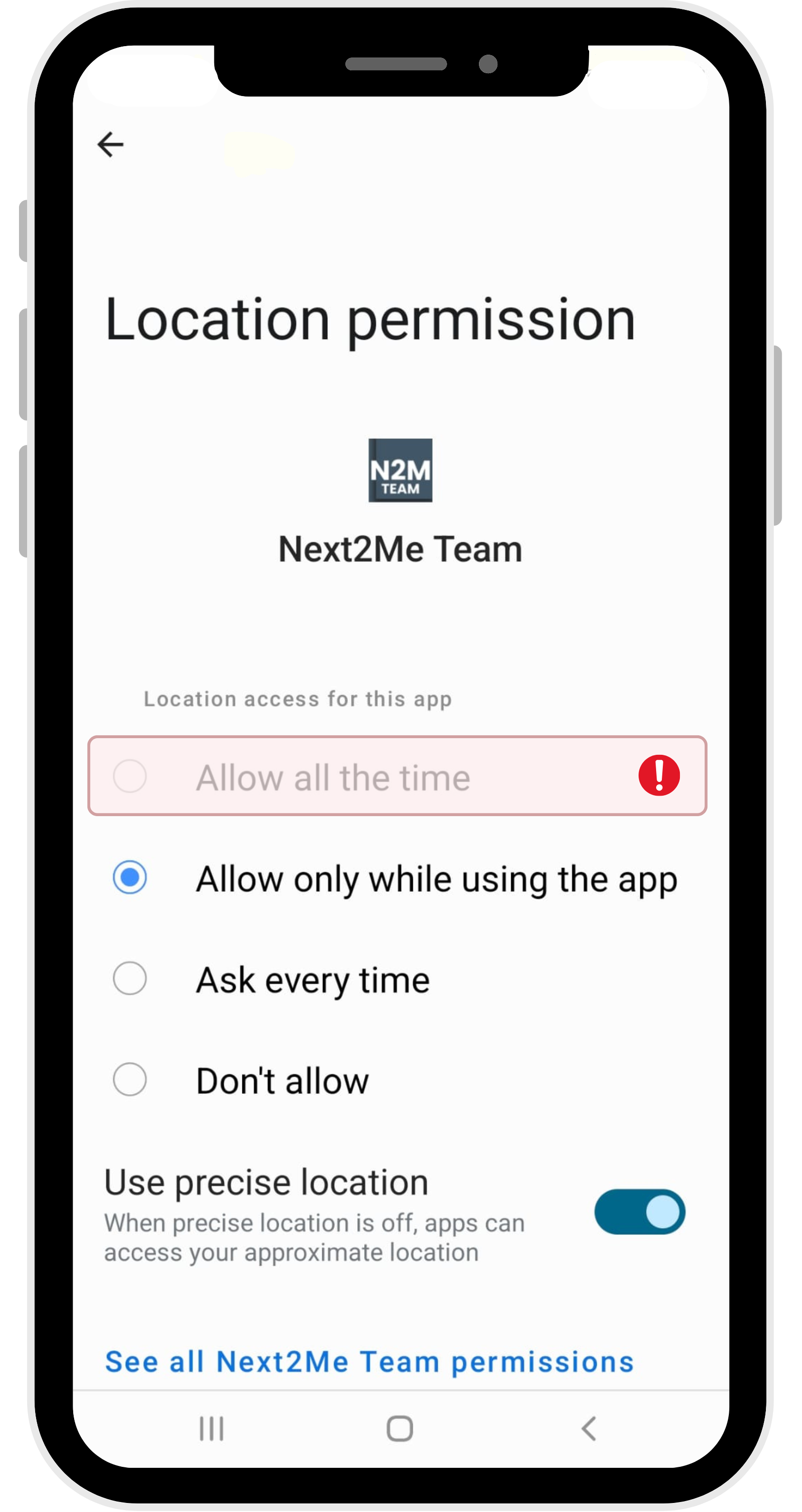 Enable Location Access for On-Demand Services